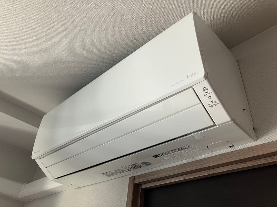 【美品】パナnanoeX エアコン8畳22年製（機器取外&引取必要）※遠隔操作可