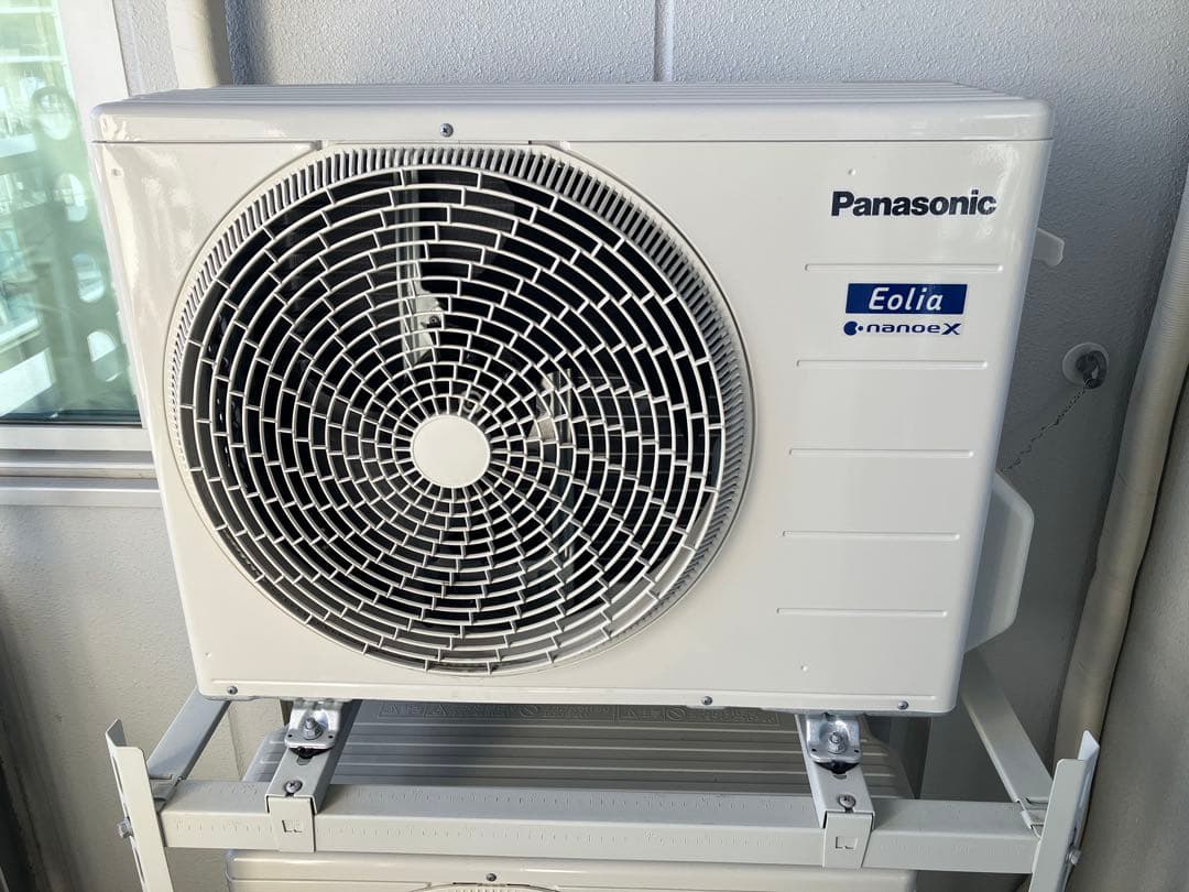 【美品】パナnanoeX エアコン8畳22年製（機器取外&引取必要）※遠隔操作可