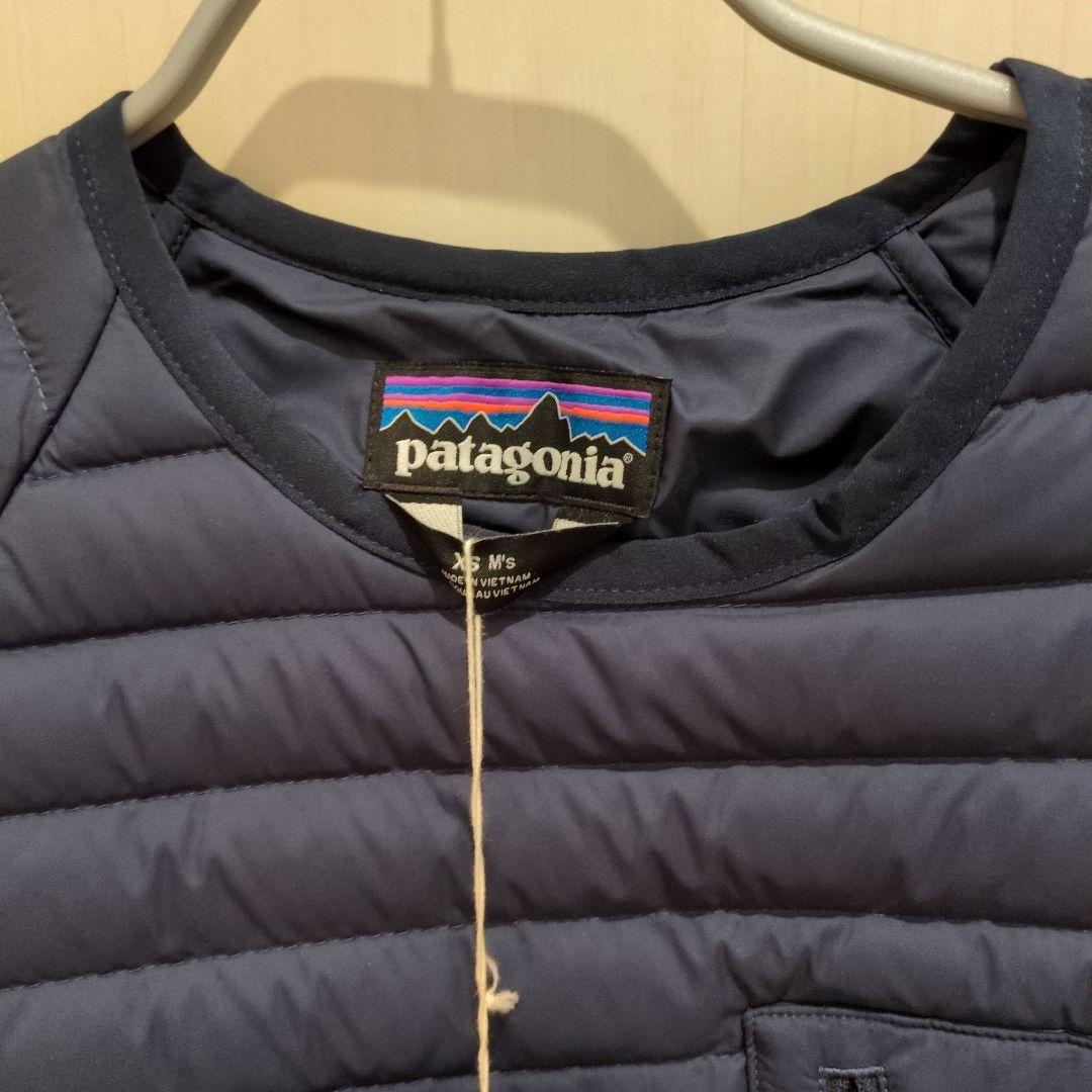 【未使用】パタゴニア サイレントダウンクルー（ネイビー・MEN’S XS）