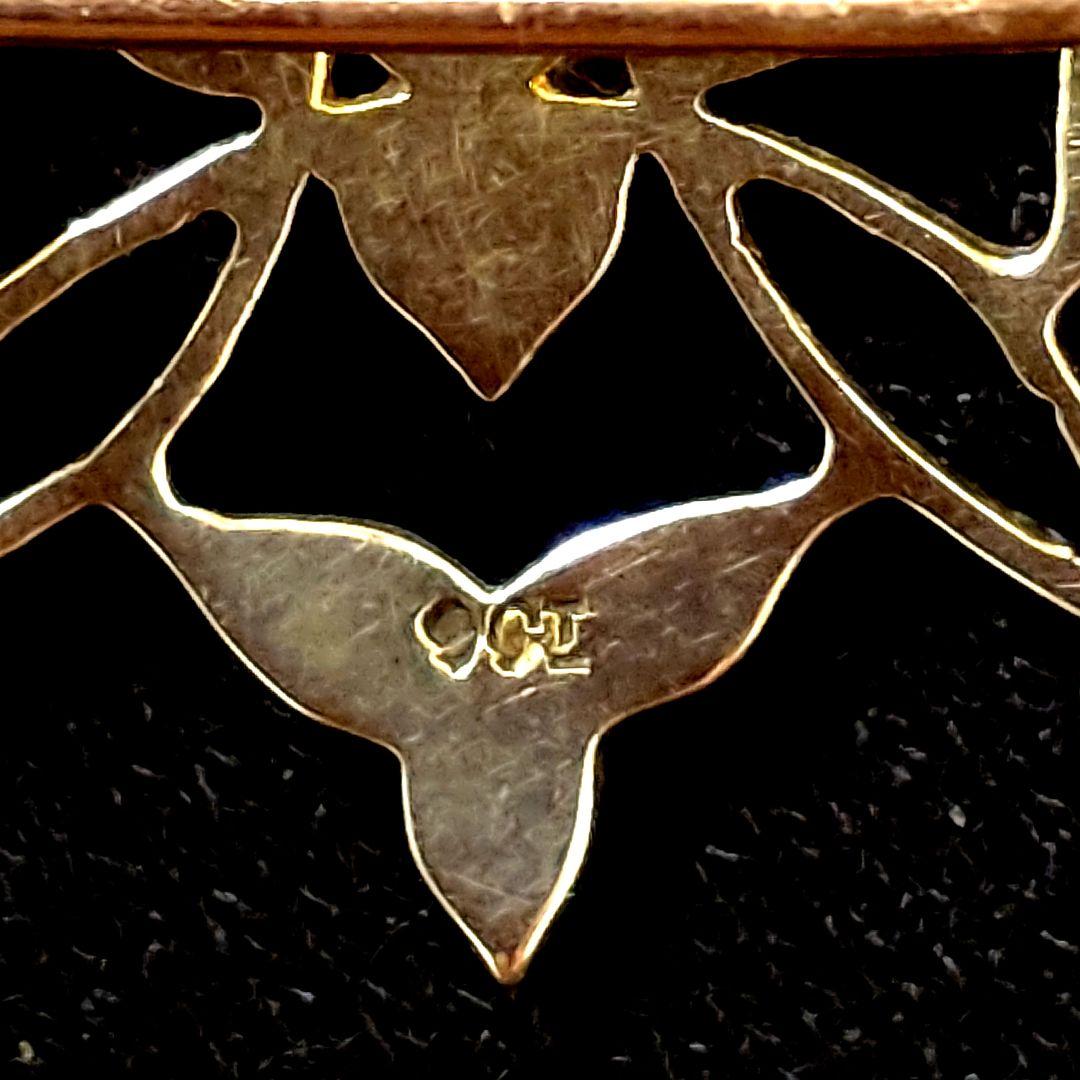 JA053ペンダント＆ブローチ with ターコイズ シードパール9ct