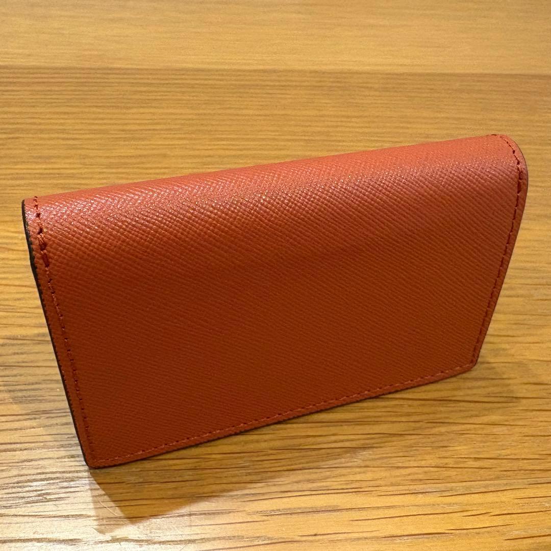 【値下げしました】MARNI 名刺入れ オレンジ/ホワイト/イエロー