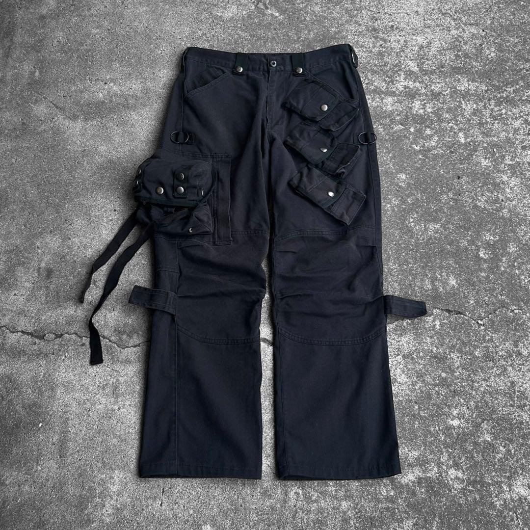 00's Archive 3Dマルチポケット ギミックカーゴパンツ Y2K