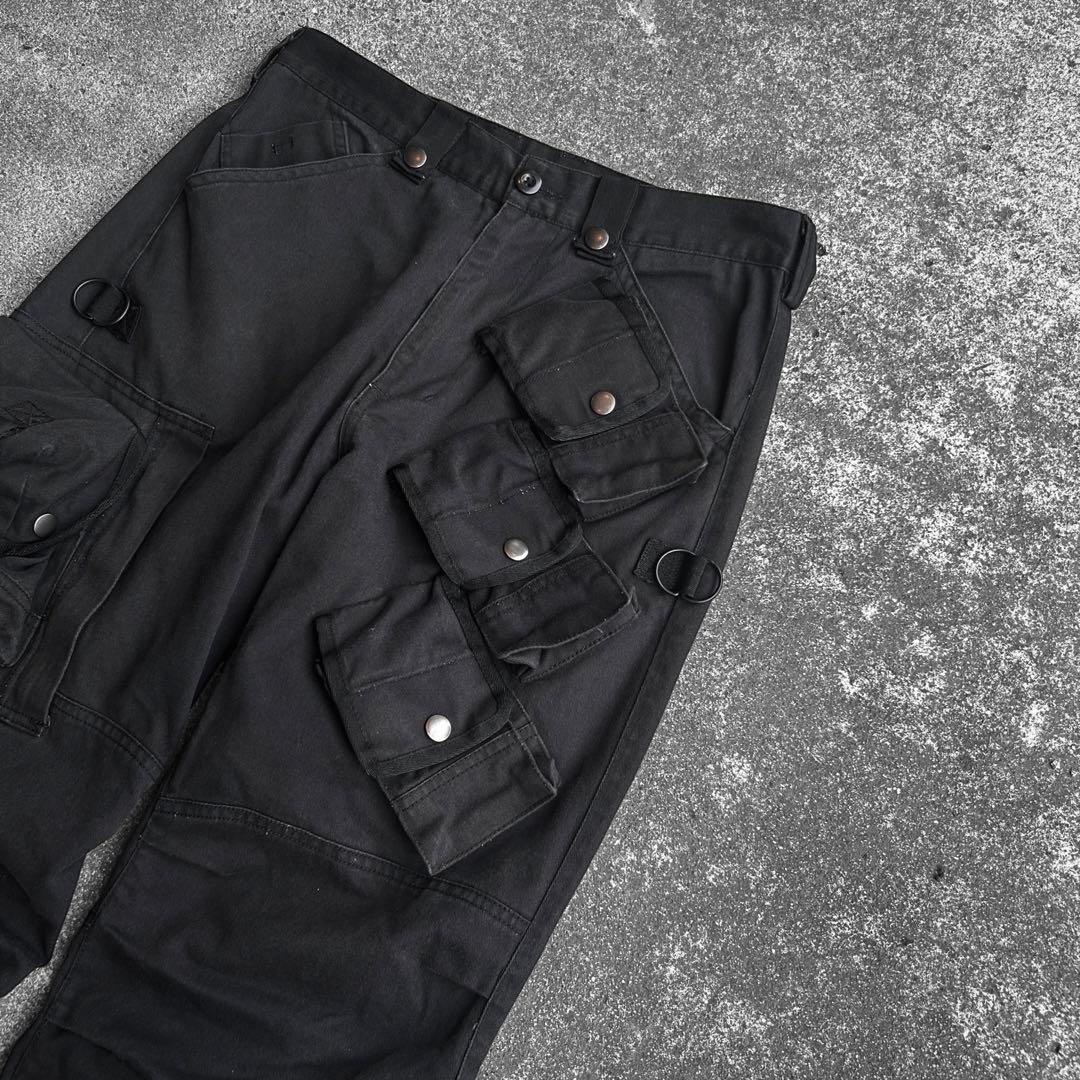 00's Archive 3Dマルチポケット ギミックカーゴパンツ Y2K