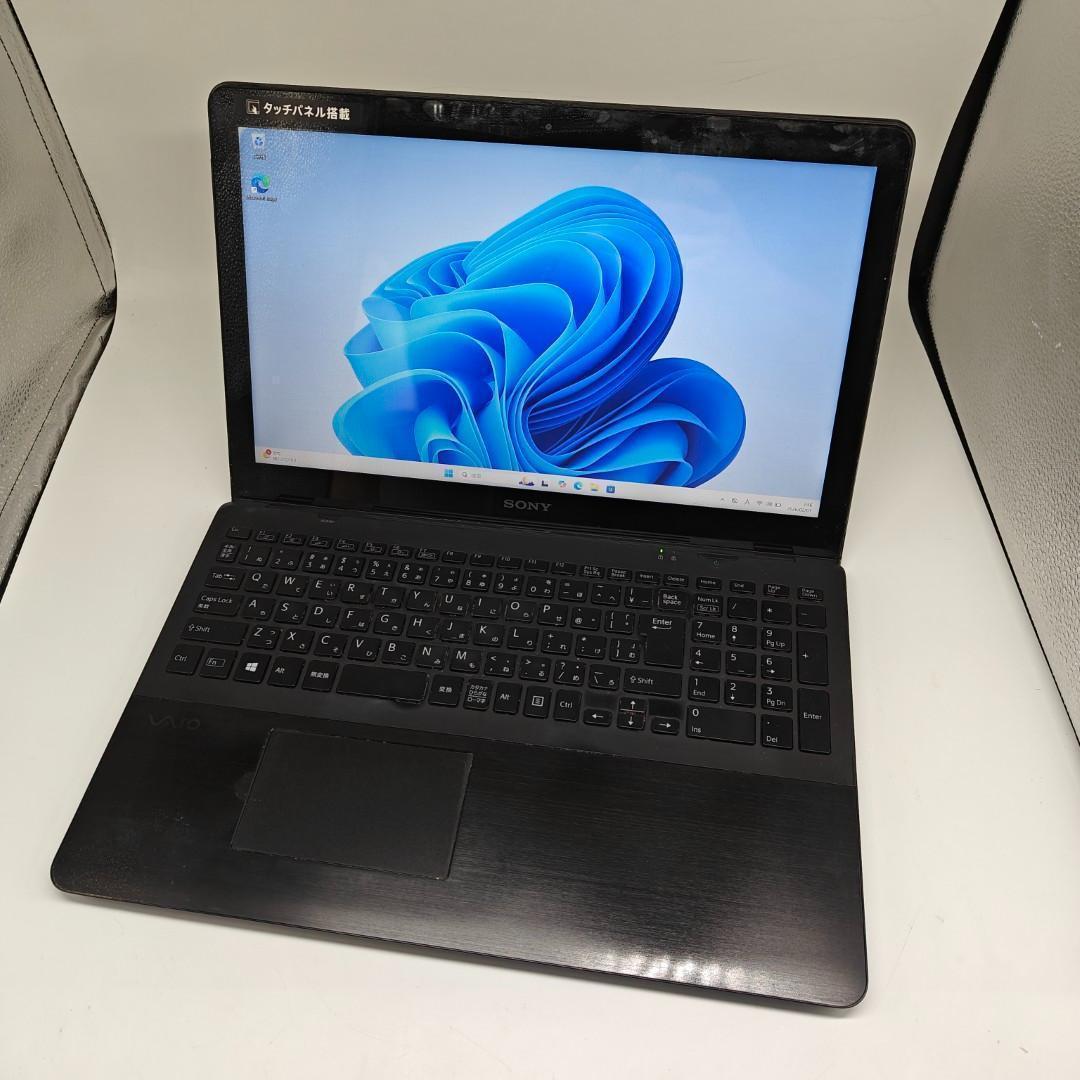 【VAIO】SVF 高速i7 SSD512GB 12GB ブラック ノートPC