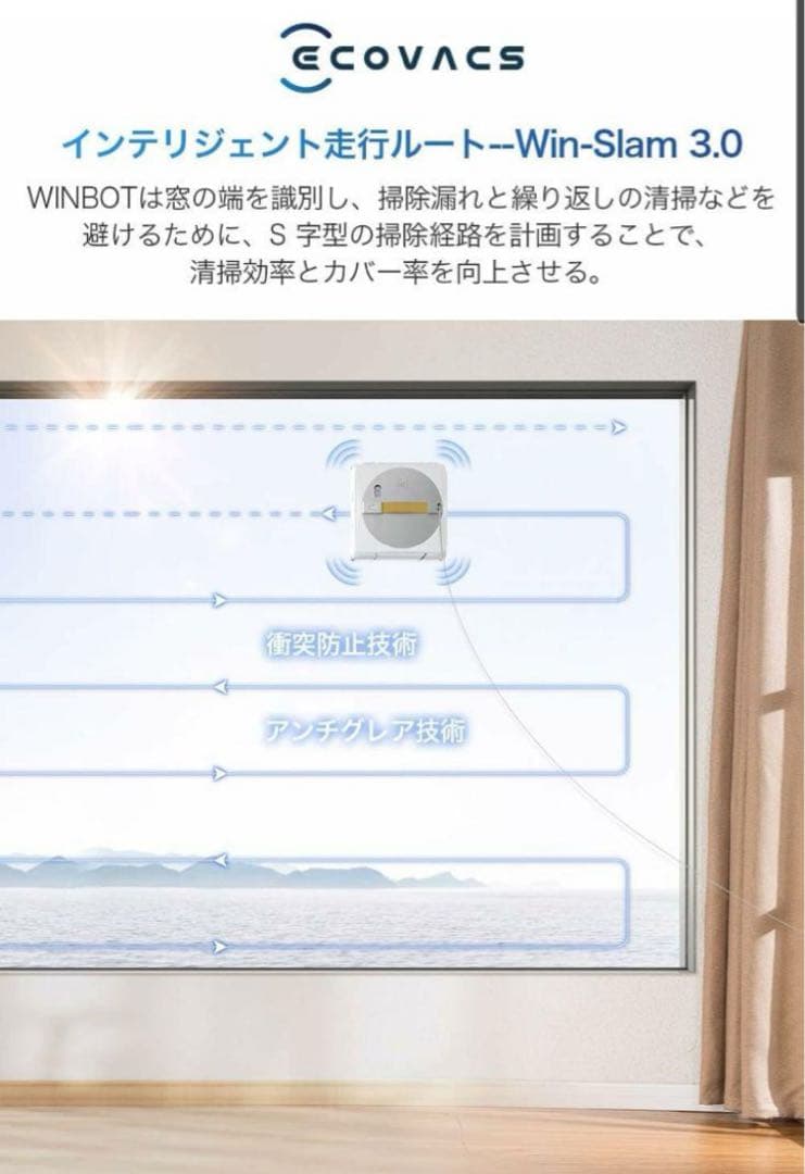 新品　ECOVACS エコバックス　窓掃除ロボット WINBOT W1 PRO