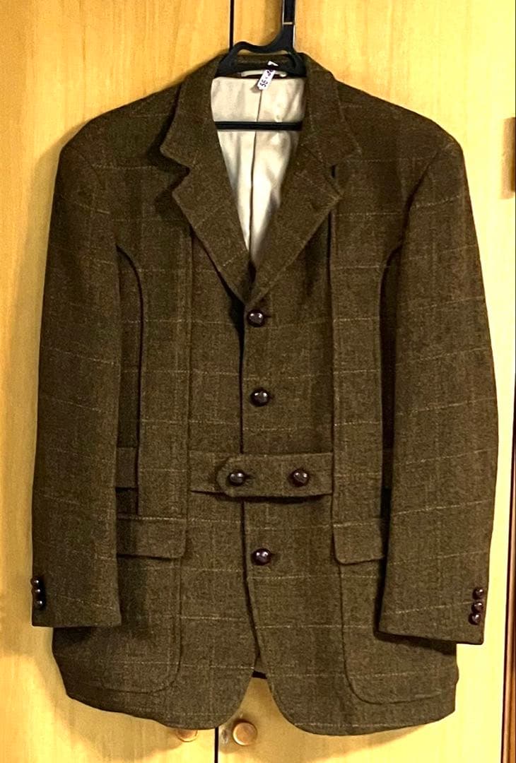 ハリスツイードJPRESSノーフォークジャケットC96-W86-T175 AB6