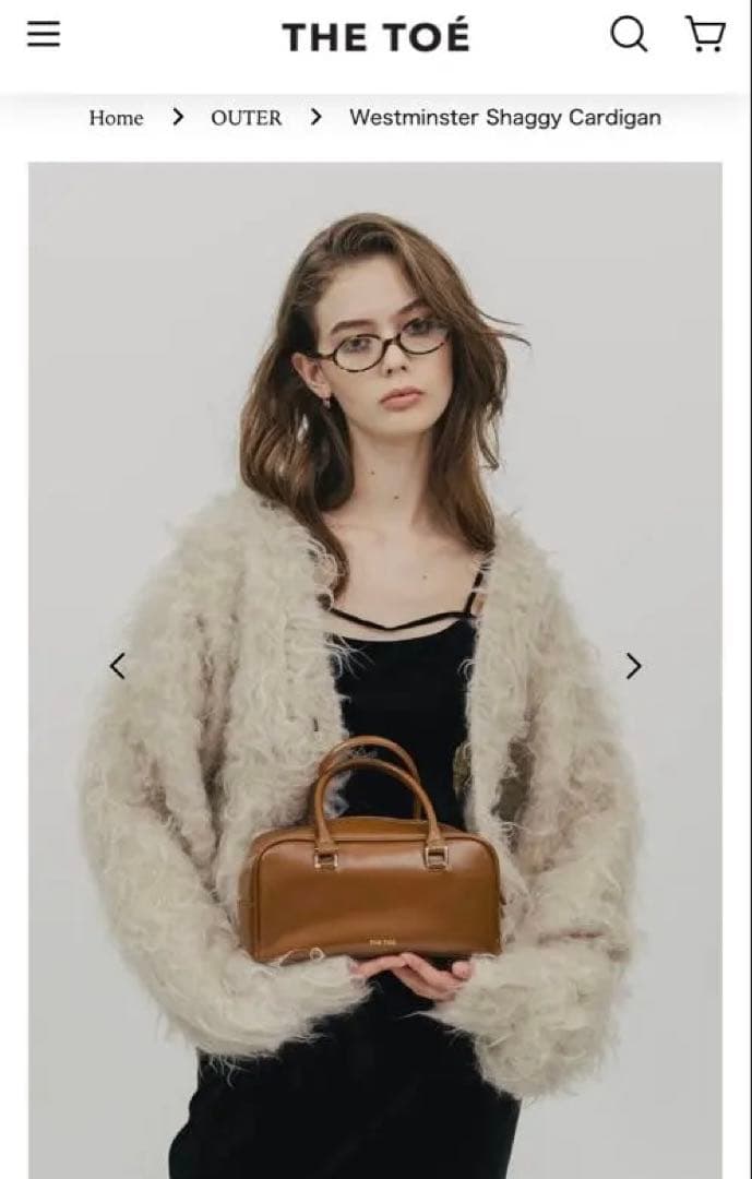 トップス TEE TOE Westminster shaggy cardigan