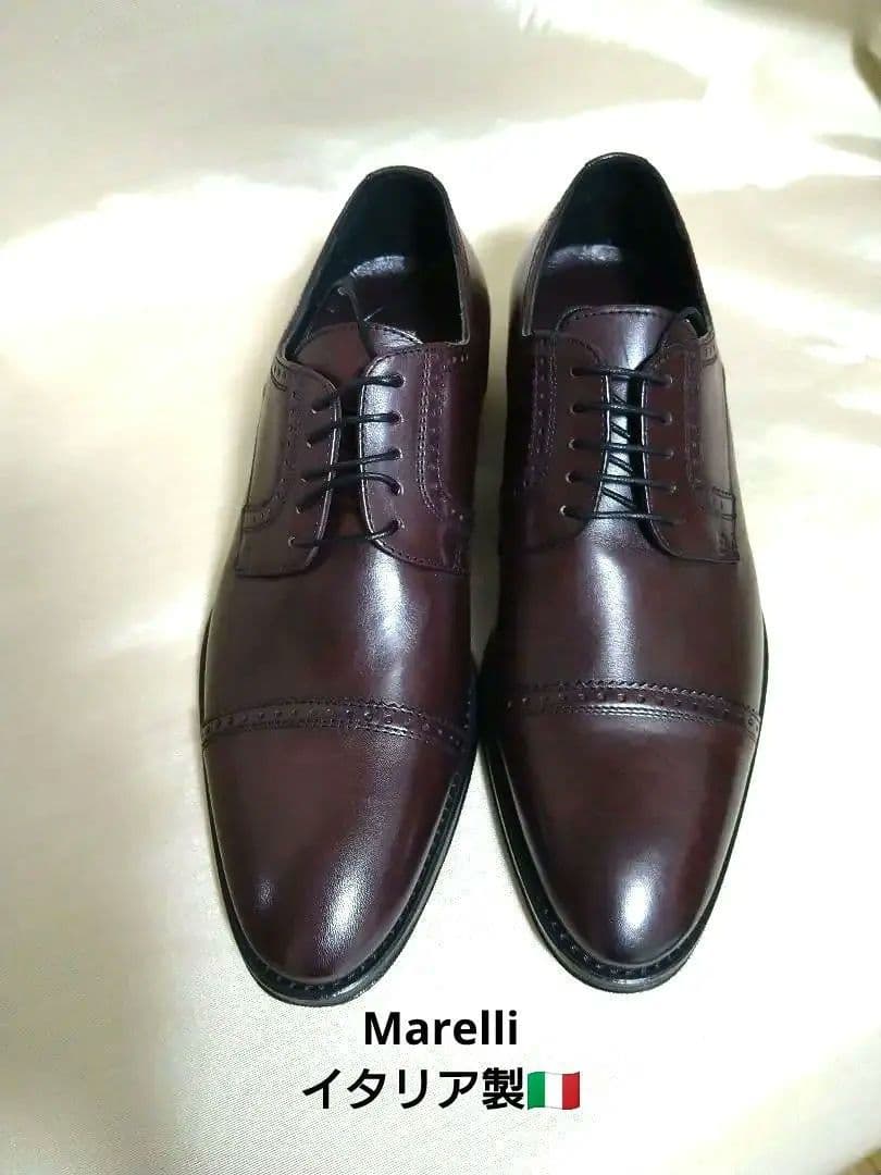 新品・未使用　イタリア製 Marelli マレリー 本革 ビジネス靴 サイズ40