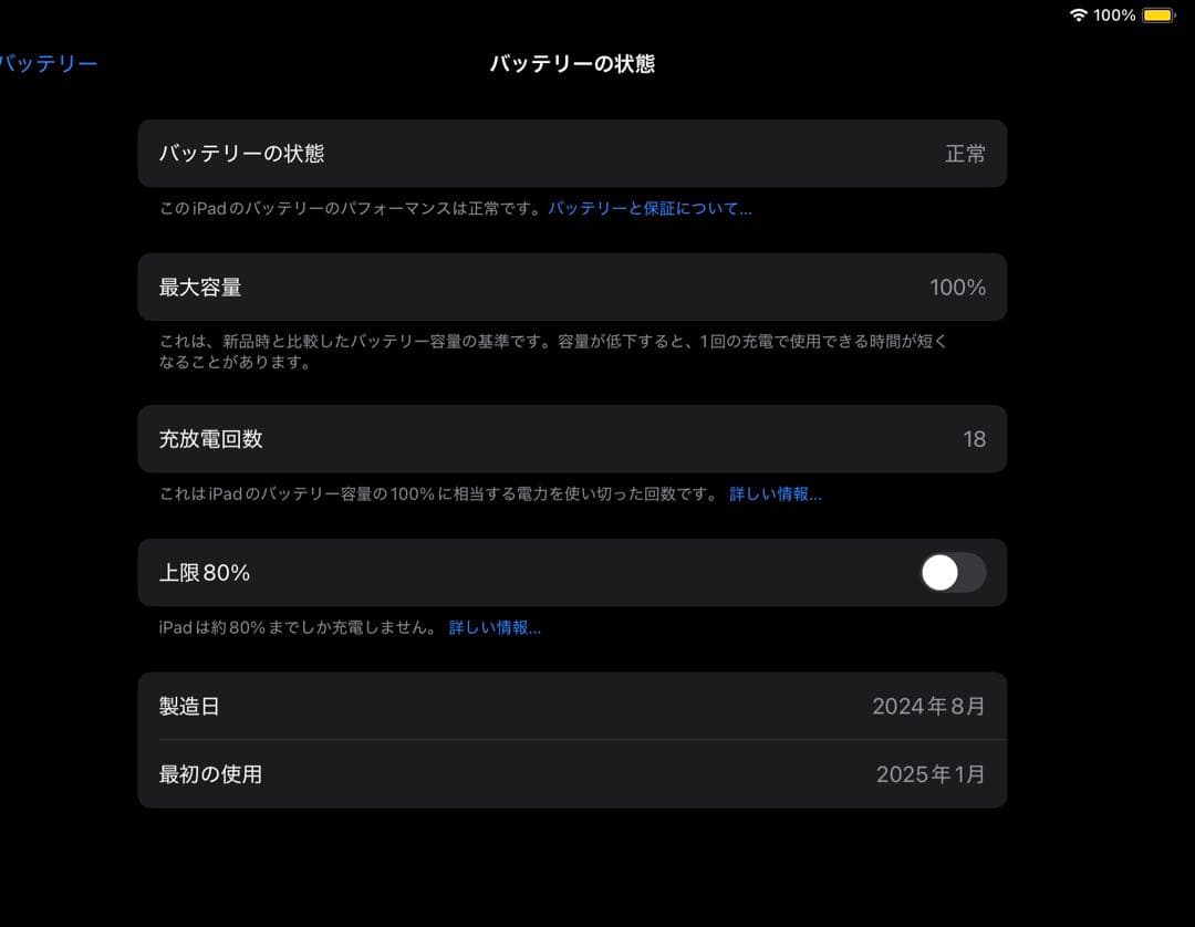 iPad Air(M2)13インチWi-Fi 1TB 美品