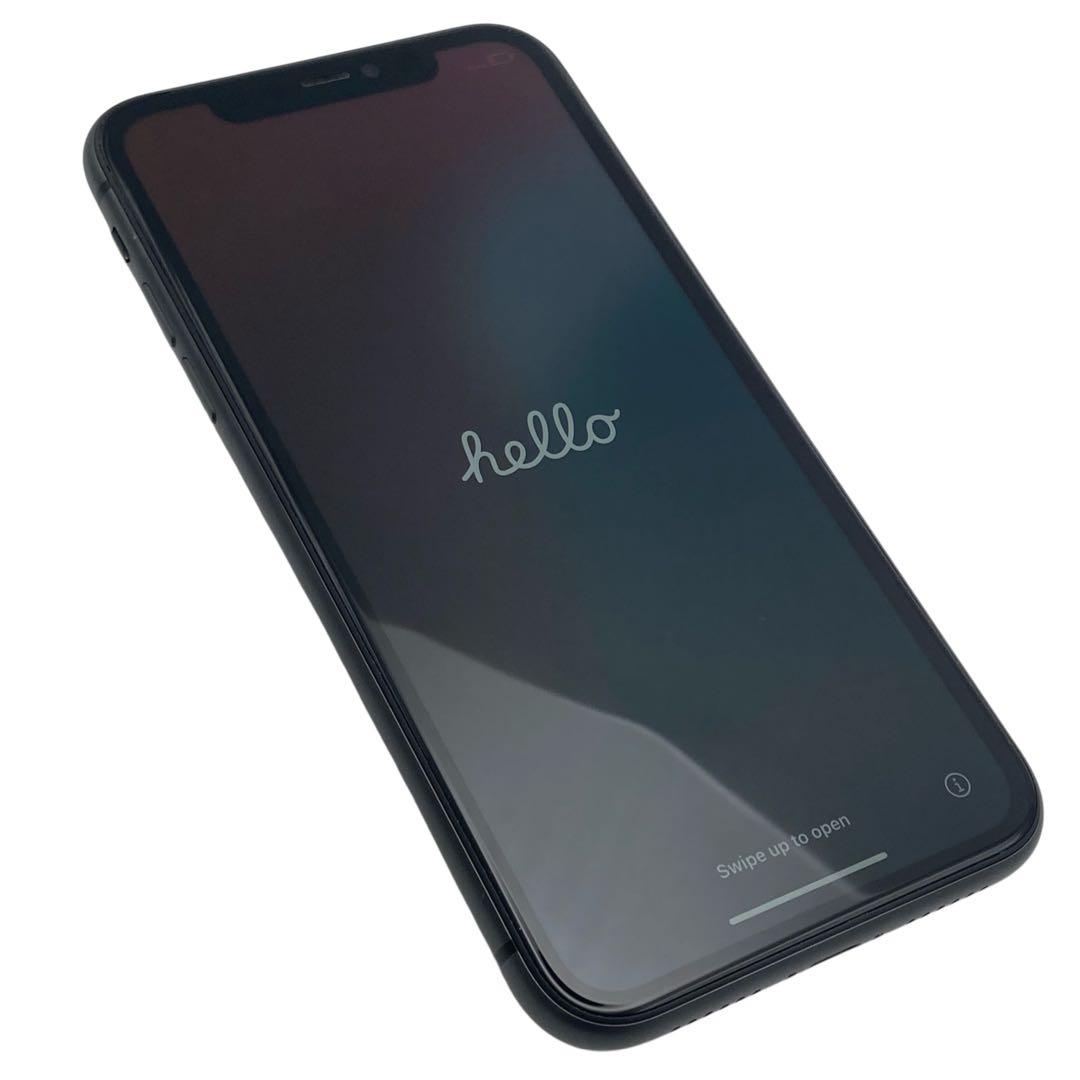iPhone11 64GB アイフォン 本体 初期化 箱付BT77% ブラック