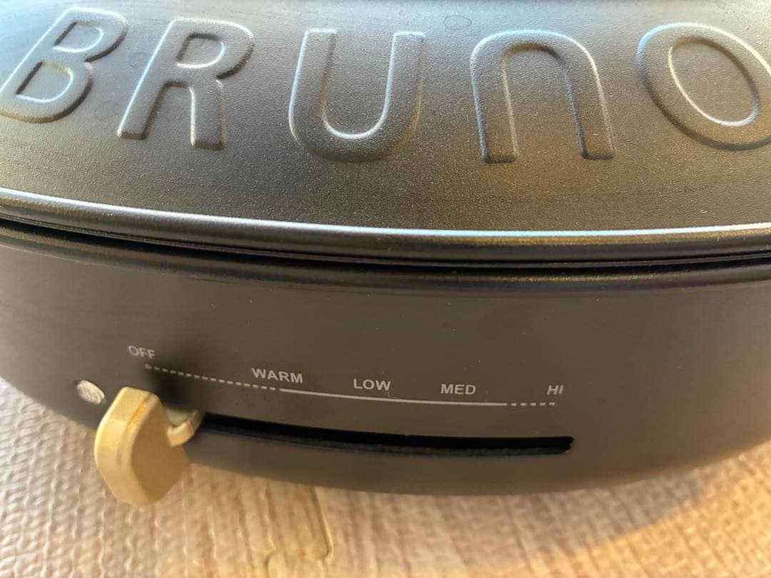 BRUNO Oval Hot Plate ブラック