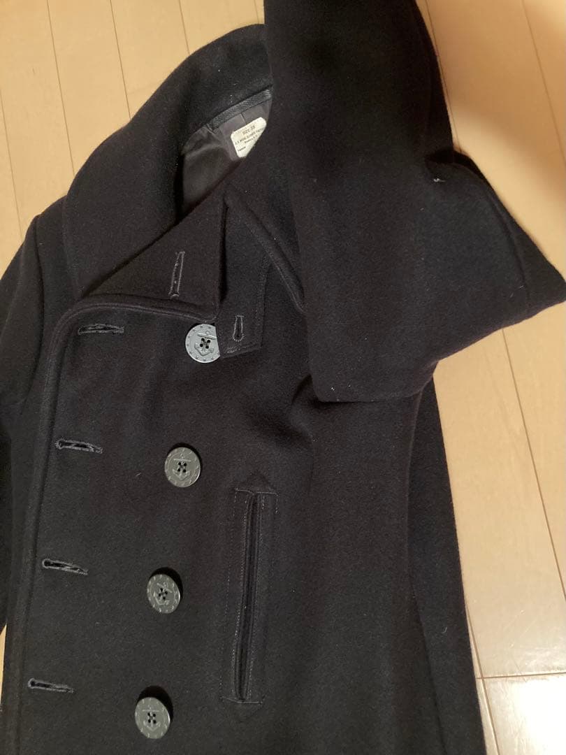 【HERO】リアルマッコイズ　ネイビー ウール ピーコート 【サイズ38】