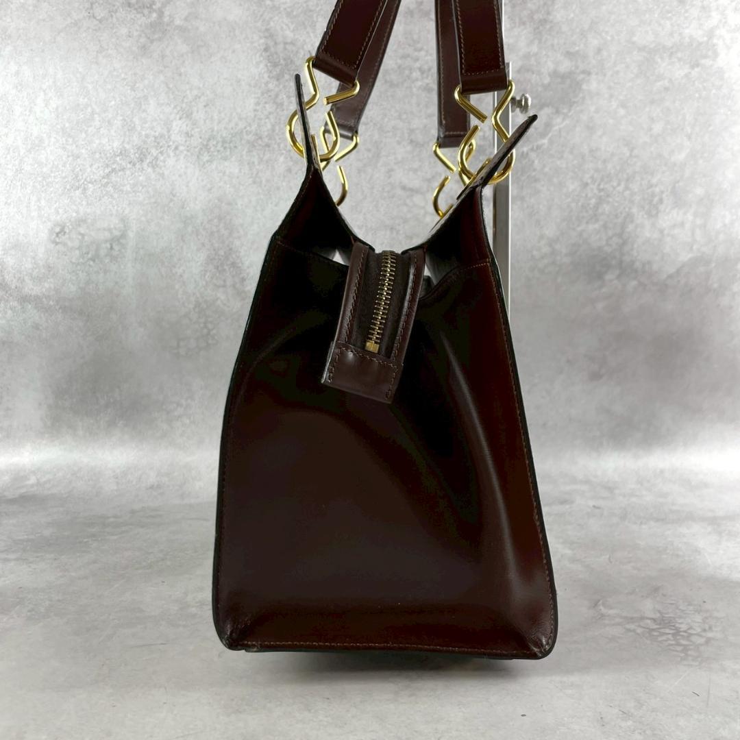 【超希少美品!】CELINE セリーヌ ブラウンレザートートバッグ ハンドバッグ