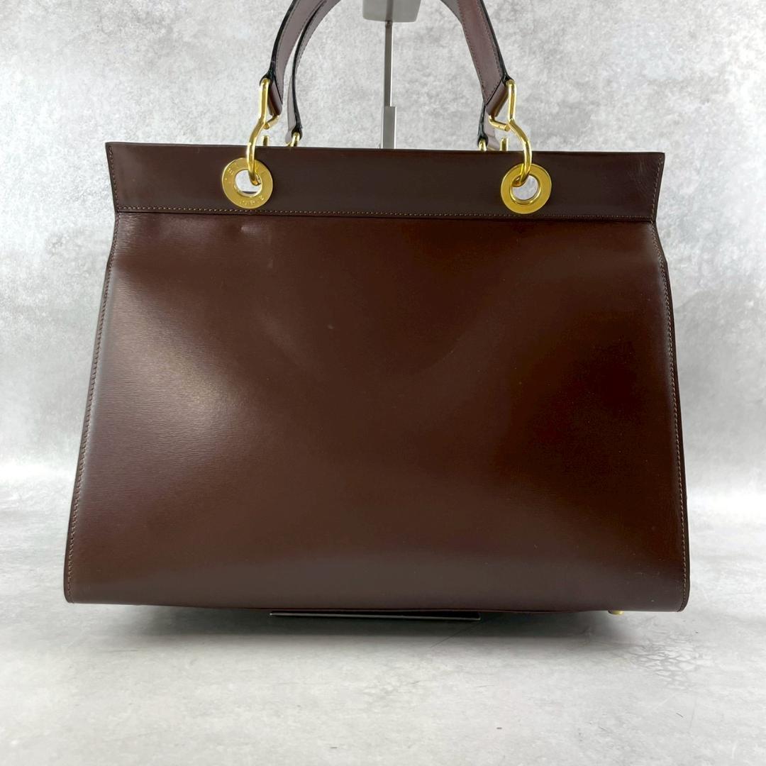 【超希少美品!】CELINE セリーヌ ブラウンレザートートバッグ ハンドバッグ