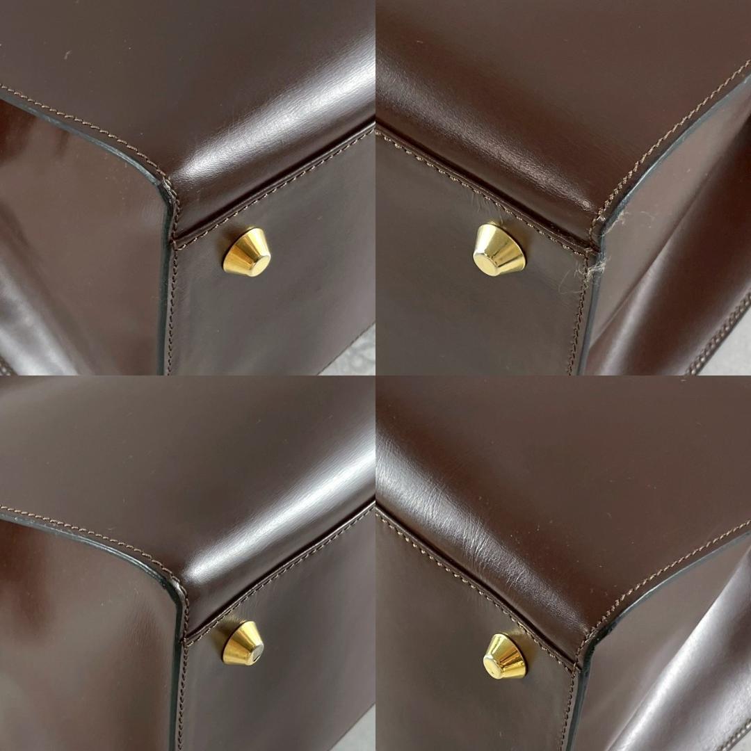 【超希少美品!】CELINE セリーヌ ブラウンレザートートバッグ ハンドバッグ