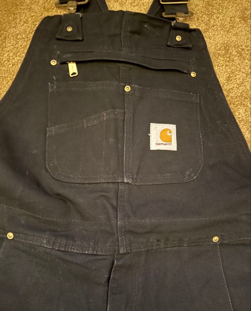 carhartt カーハート ダブルニー　オーバーオール　34×32
