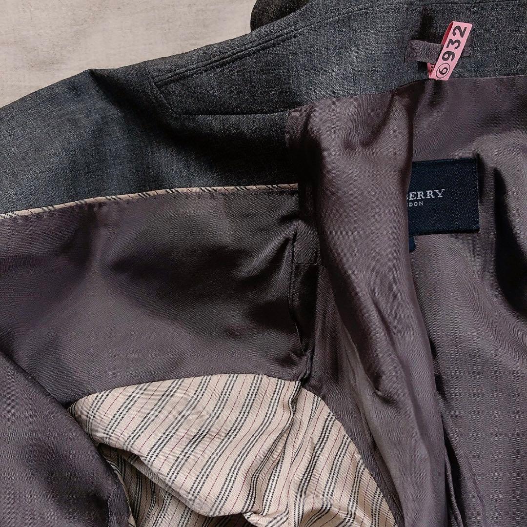 バーバリー　スカートスーツ　スーツ　グレー