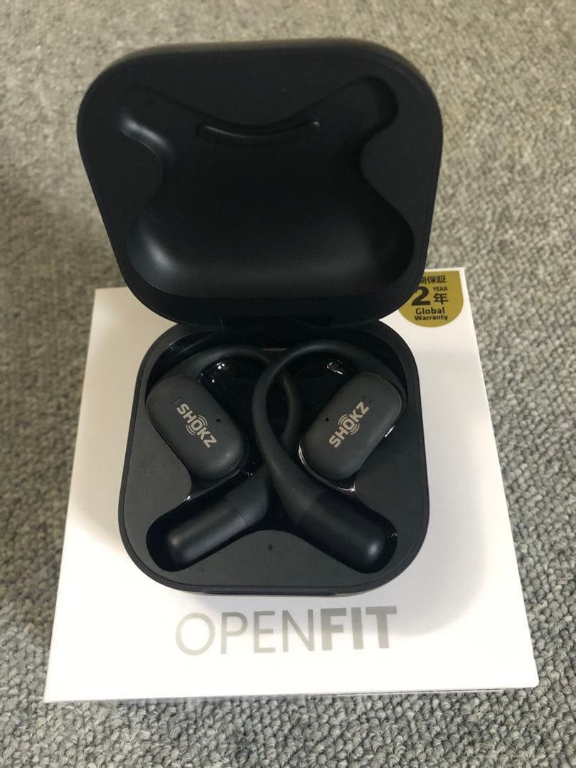 SHOKZ OPENFIT ブラック イヤフォン