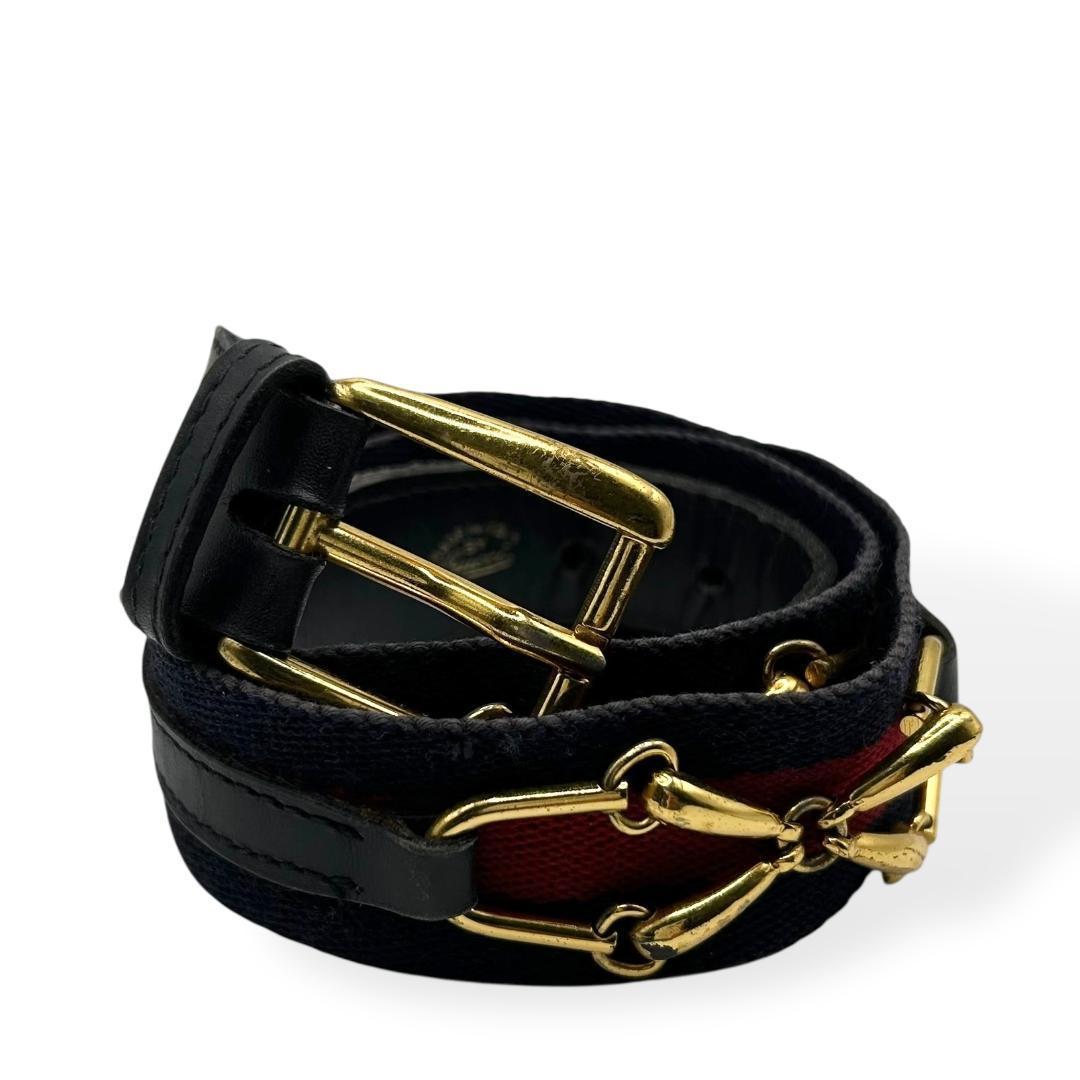 希少✨ GUCCI　グッチ　ベルト　シェリーライン　ホースビット