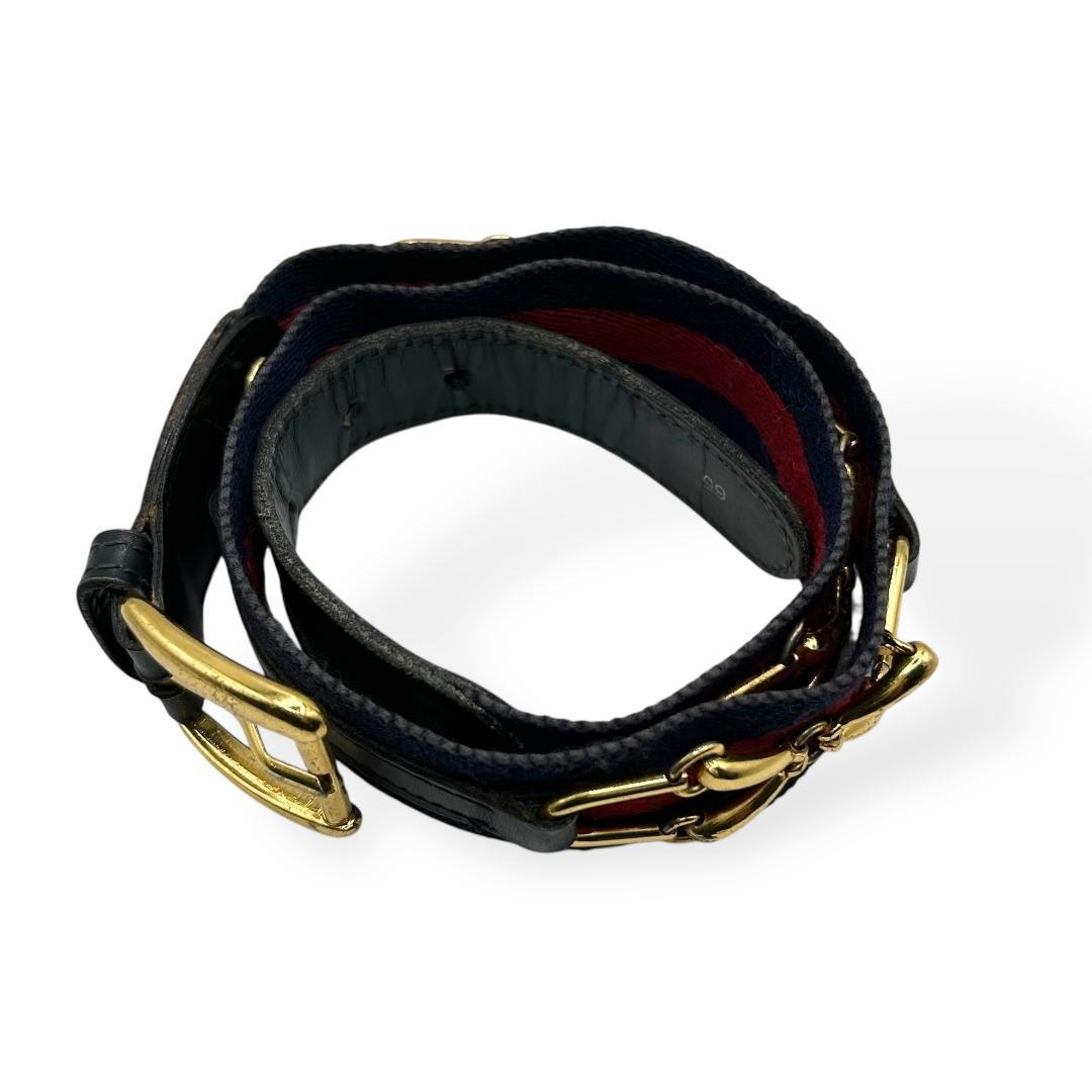 希少✨ GUCCI　グッチ　ベルト　シェリーライン　ホースビット
