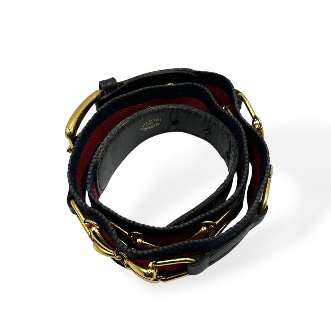 希少✨ GUCCI　グッチ　ベルト　シェリーライン　ホースビット