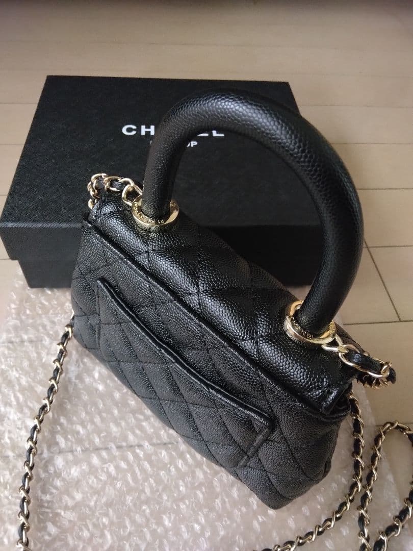 ♡*様 CHANEL ノベルティ ショルダーバッグ トップハンドル 黒 ブラック