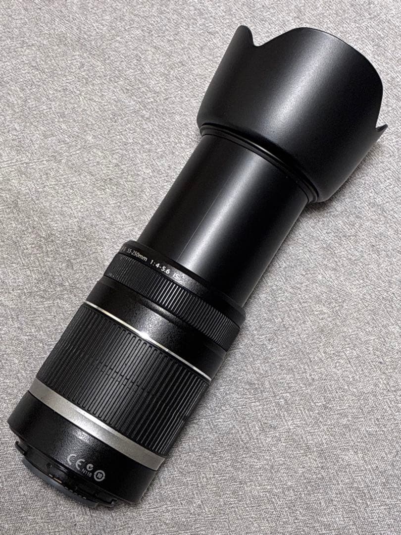 ⭐️美品⭐️ Canon EF-S 55-250mm IS フード付望遠レンズ