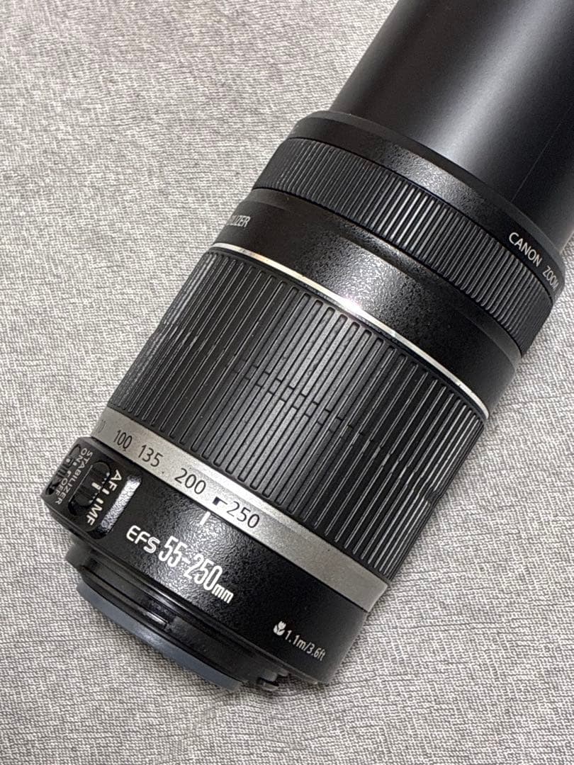 ⭐️美品⭐️ Canon EF-S 55-250mm IS フード付望遠レンズ