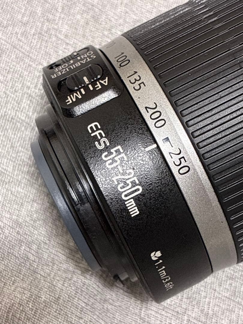 ⭐️美品⭐️ Canon EF-S 55-250mm IS フード付望遠レンズ