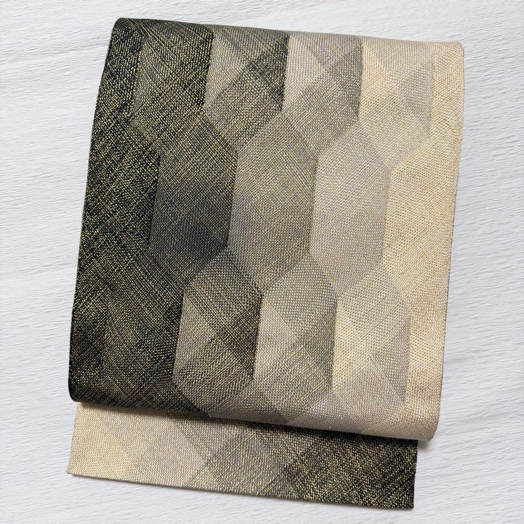 m-39ひなや工房 伊豆蔵明彦 唐組 袋帯 正絹 未使用極美品