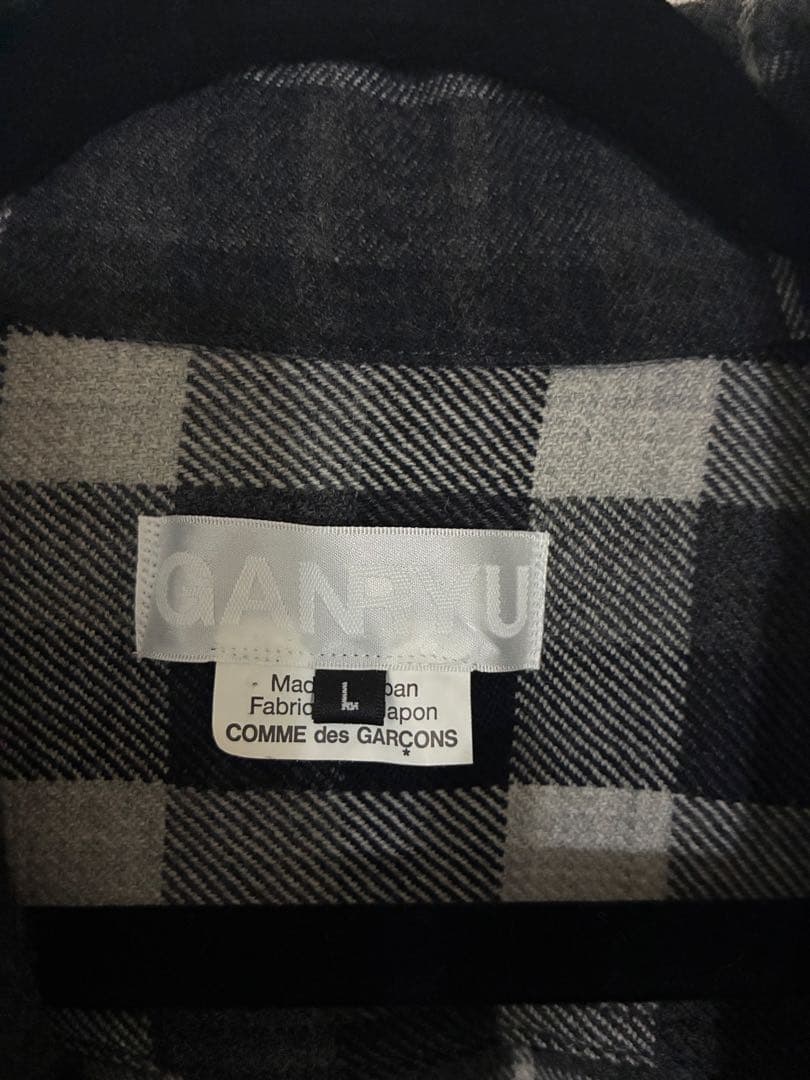 COMME des GARÇONS ガンリュウ チェック柄ジャケット L