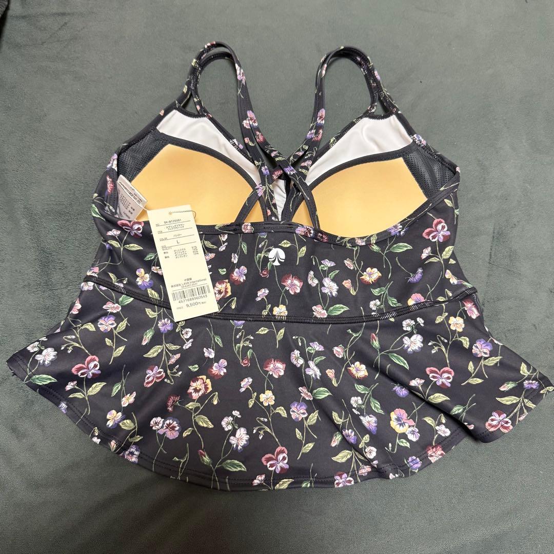 新品タグ付き【SUKALA】スプリングフラワーフレアブラトップ Lサイズ