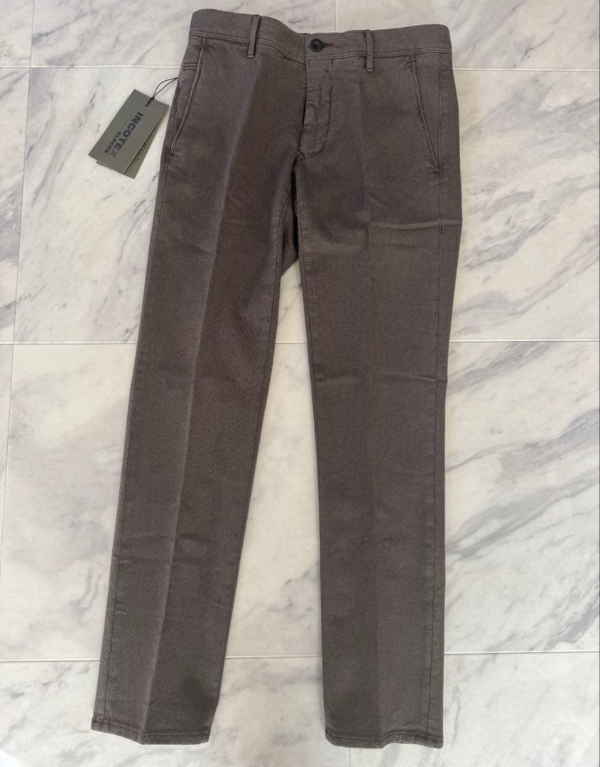 【新品未使用】INCOTEX ストレッチ コットンパンツ 30