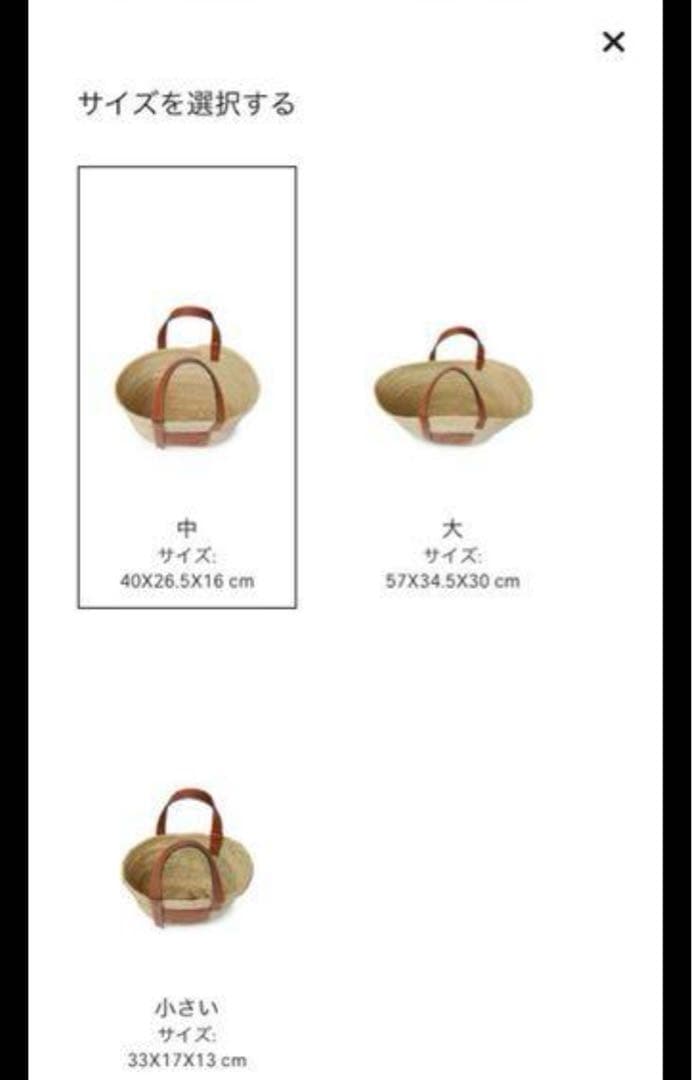 極美品　LOEWE かごバッグ 中サイズ　Mサイズ