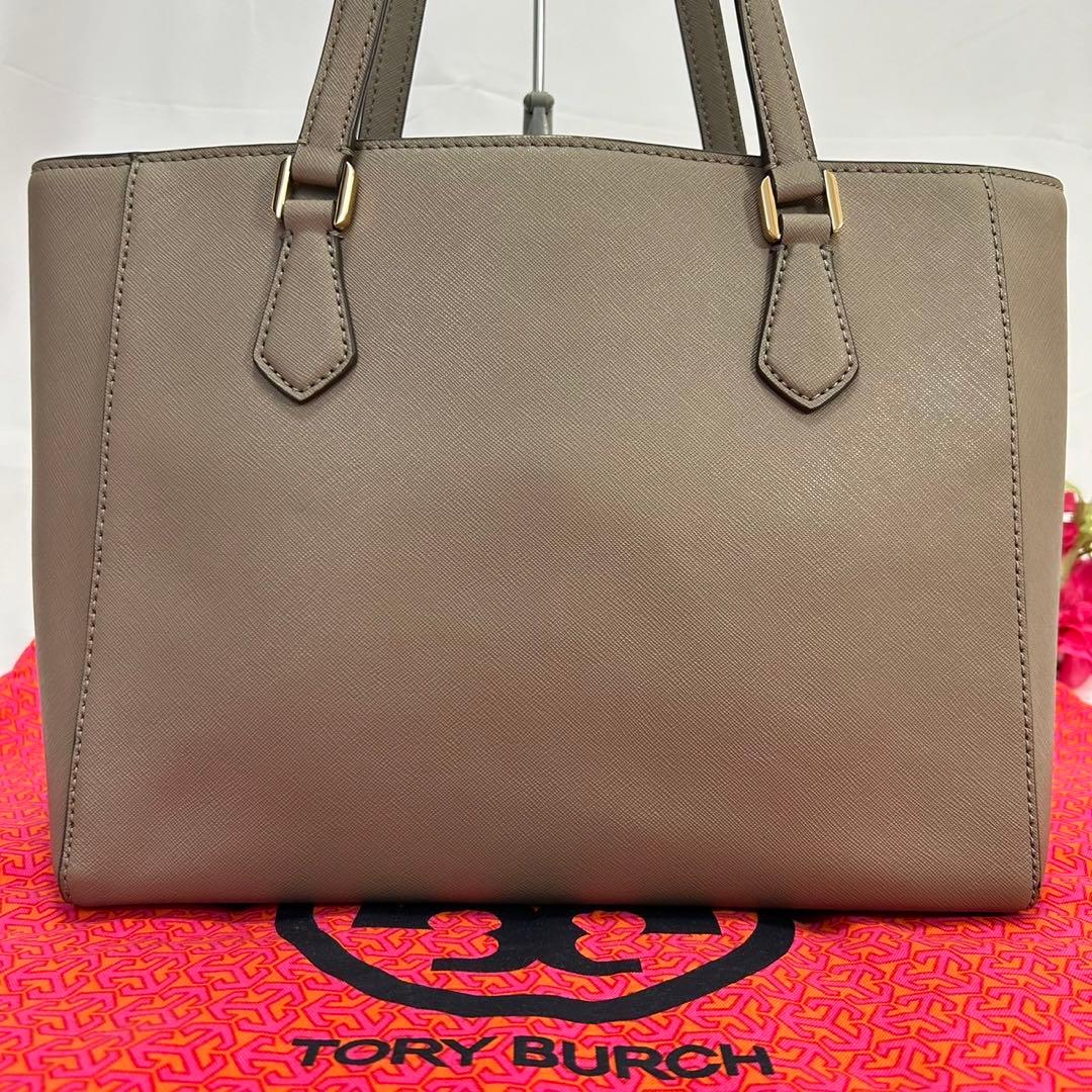 【極美品】トリーバーチ ロビンソン トートバッグ レザー 肩掛け A4 ベージュ