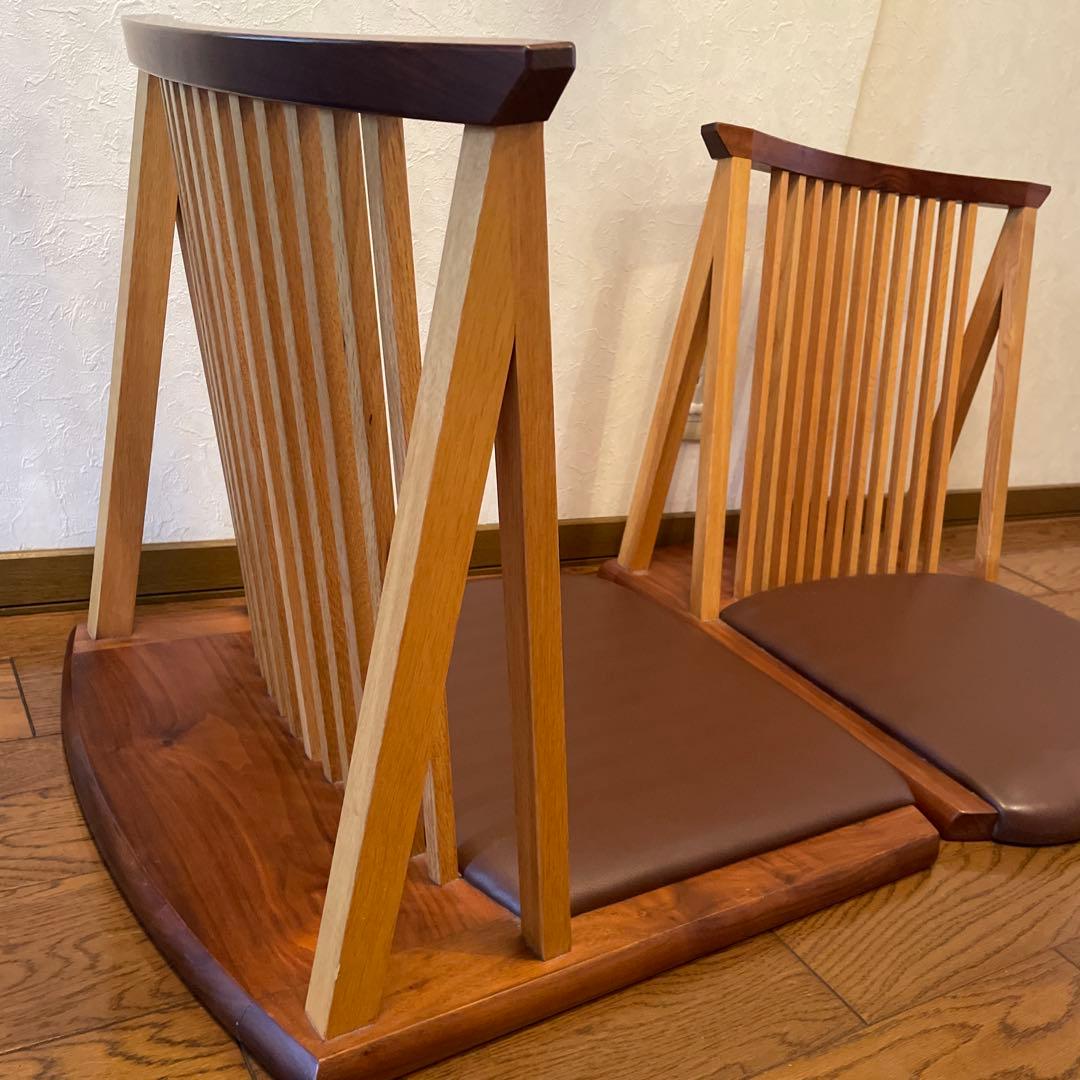 座椅子　木製　高級　2セット