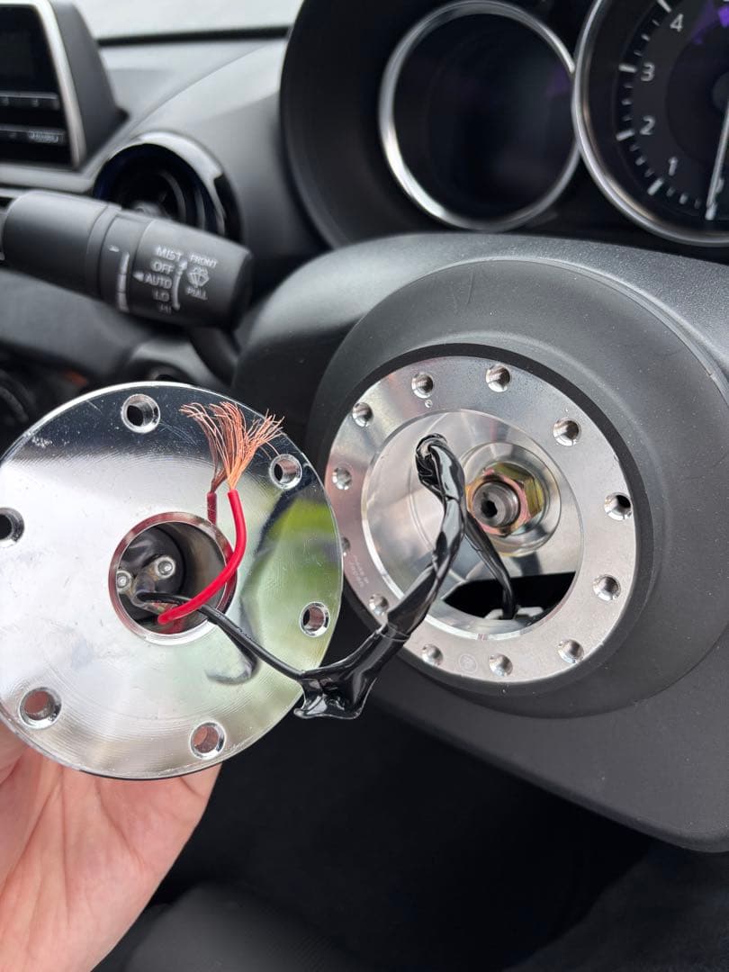 【NDロードスターフルセット】MOMO ウッドステアリングHL-06