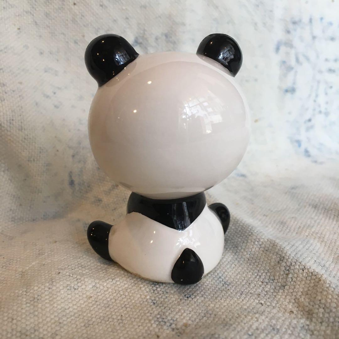 内藤ルネの陶器2点セット 黒猫 パンダ