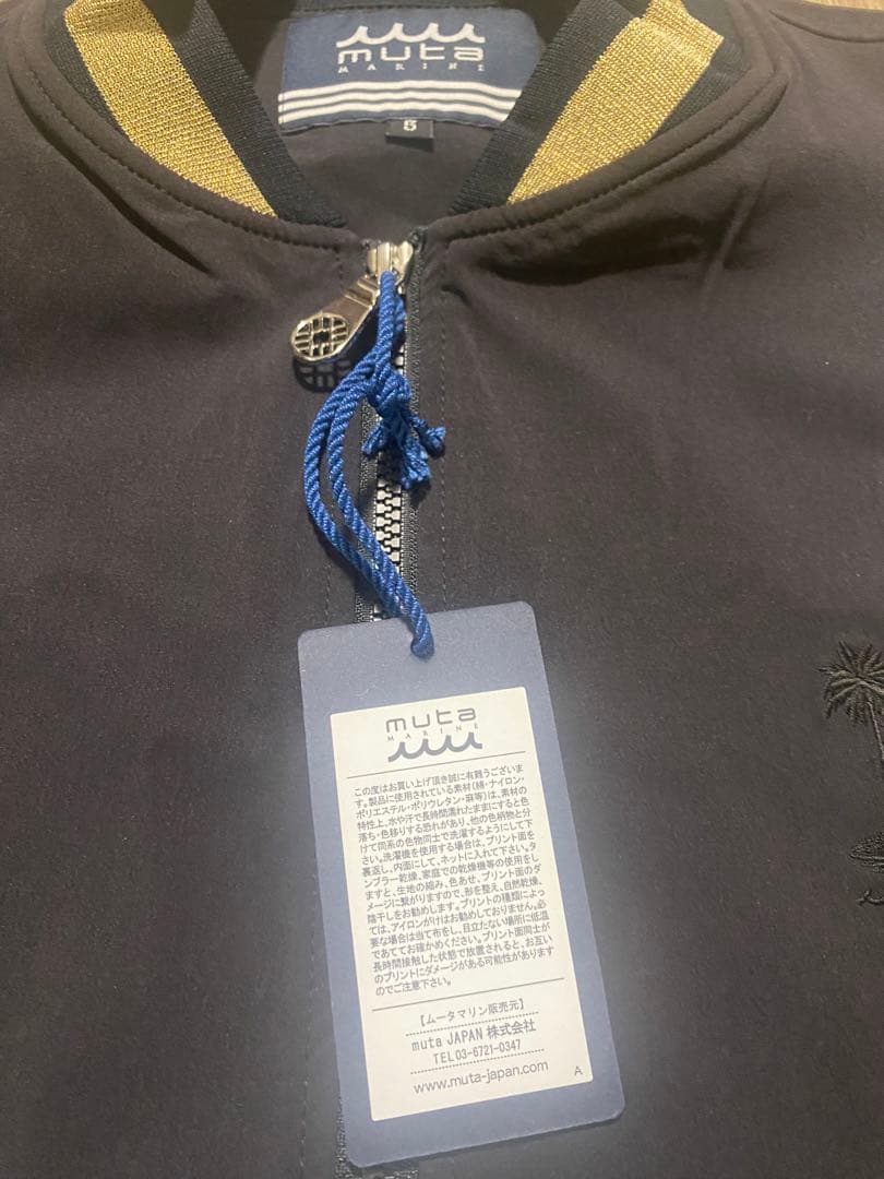 新品　未使用　ムータマリン　ゴルフ　ジャンバー　黒　サイズ5 M L メンズ