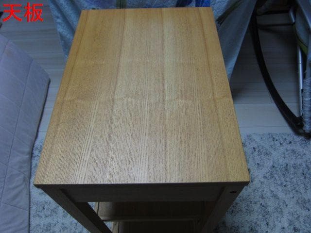 MUJI /無印良品　タモ材　木製キッチンワゴン 引出し　キャスター付き　廃盤品