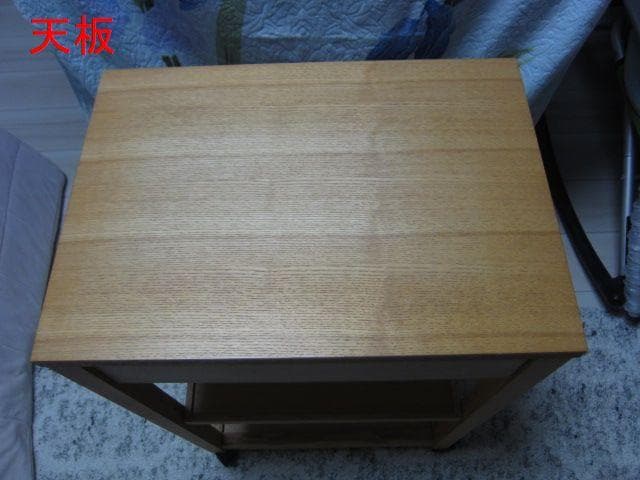 MUJI /無印良品　タモ材　木製キッチンワゴン 引出し　キャスター付き　廃盤品