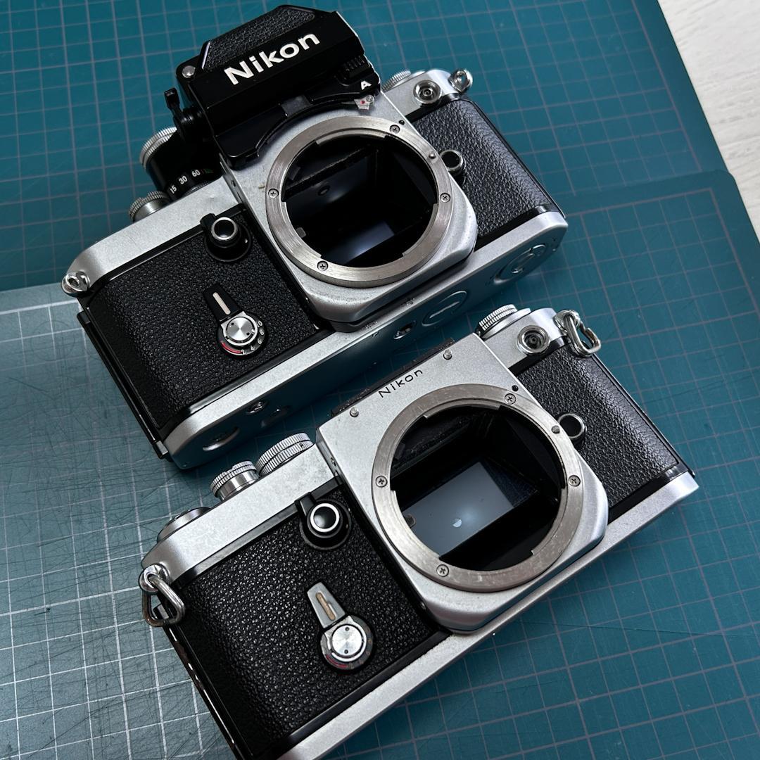 NIKON F2 フィルムカメラ 2台 ジャンク品 部品取り 中古品