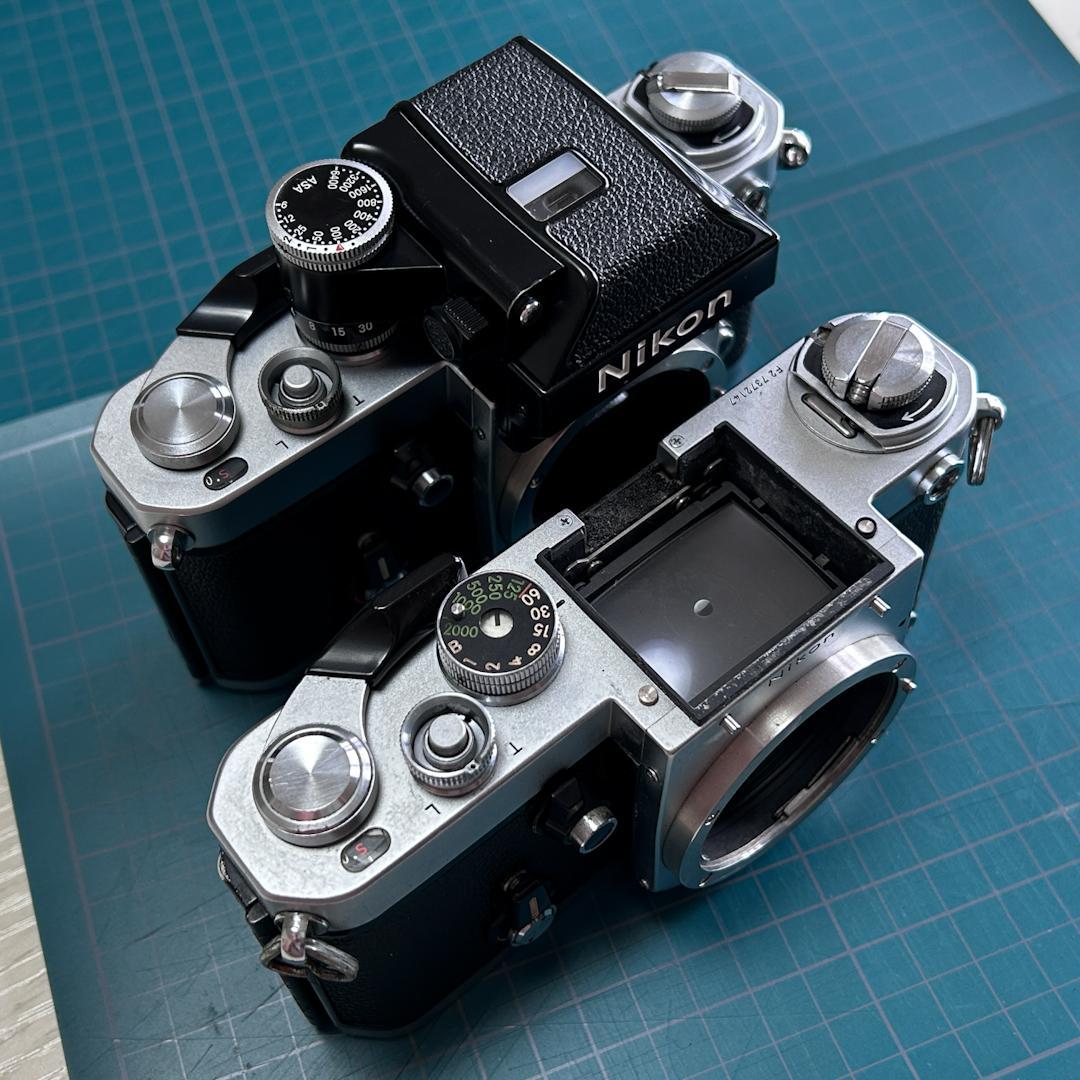 NIKON F2 フィルムカメラ 2台 ジャンク品 部品取り 中古品