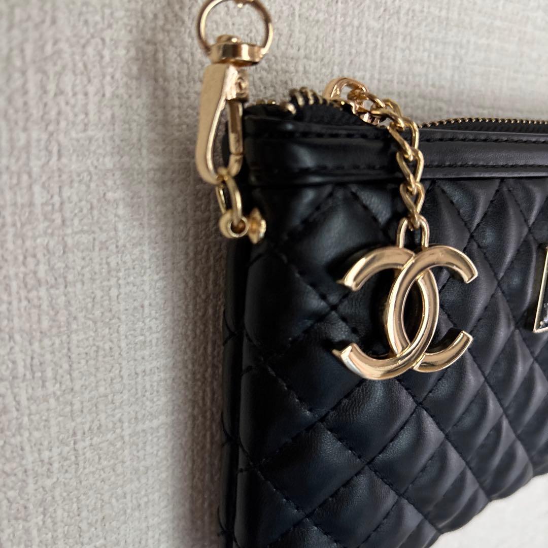 美品 シャネル ノベルティ ポーチ ショルダーチェーン付き 希少 早い者勝ち
