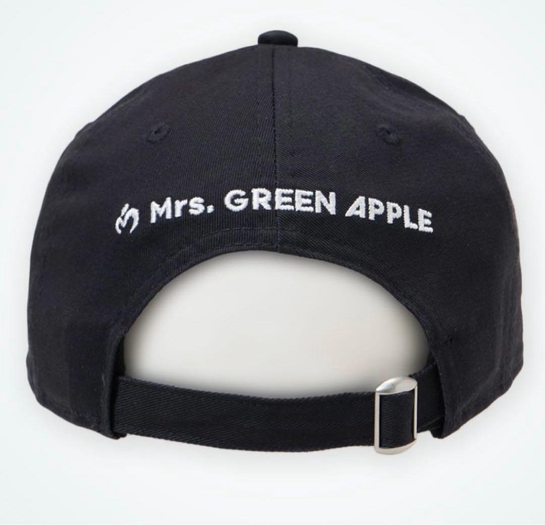 Mrs. GREEN APPLE ブラックキャップ 黒　ピンズ付き