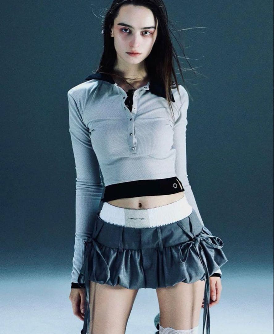 トップス theredthread S bicolor layered tops