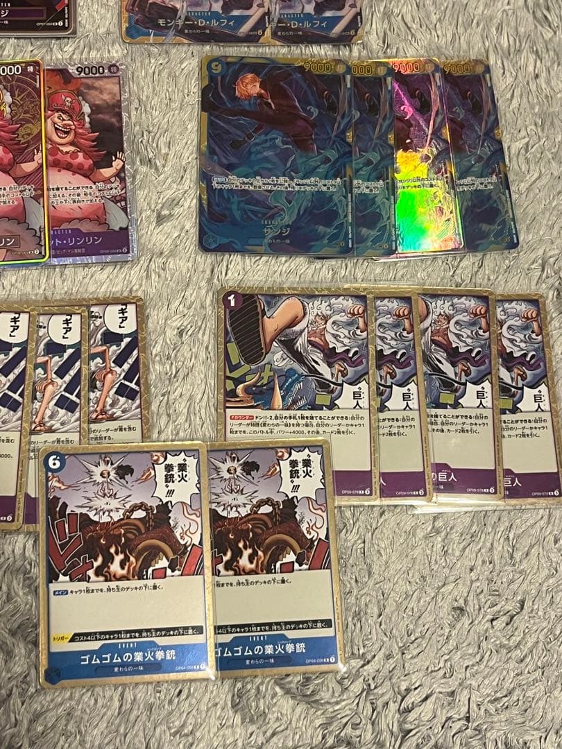 ONE PIECE ルフィ青紫　構築済みデッキ　美品　⭐︎パラレル有り⭐︎