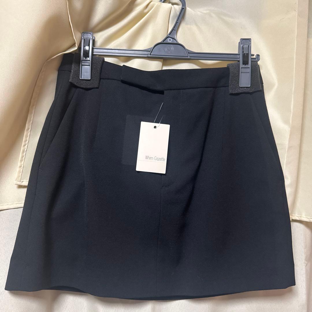 【12月中お値下げ】ウィムガゼットウールギャバミニスカート38