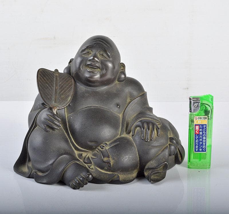 m　東京銅器　古銅宣徳銅　布袋像　置物　M　R4252