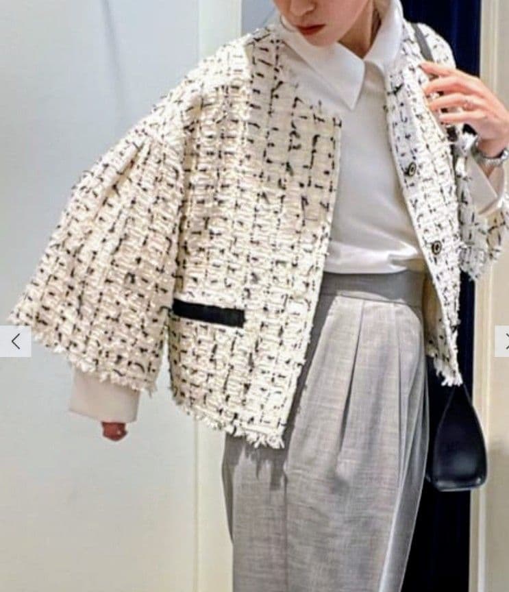 nolley's ツイードショートジャケット